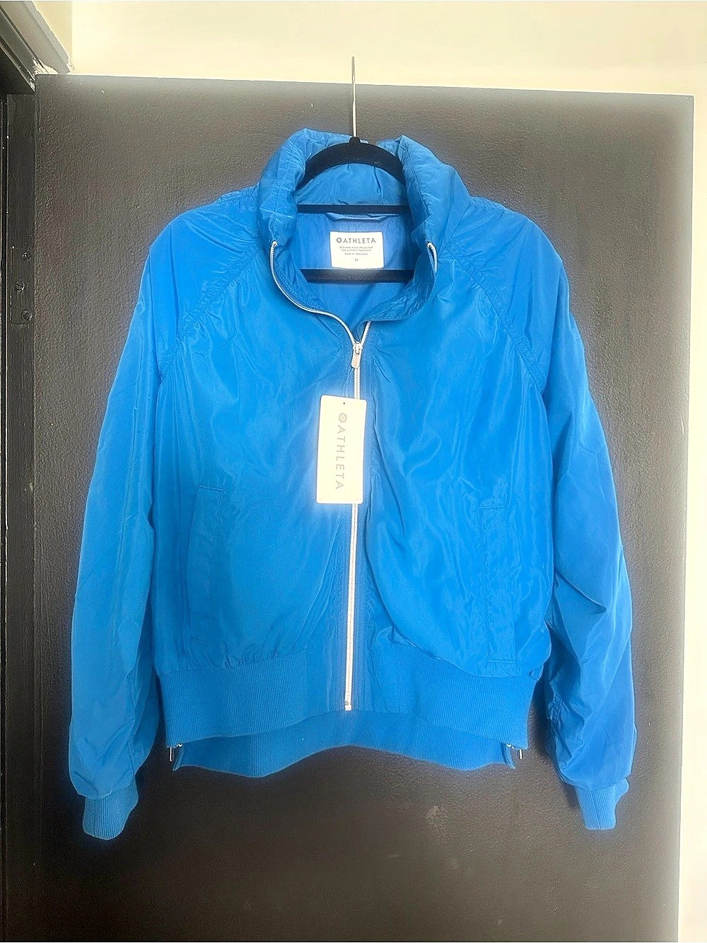 ATHLETA “Jetset” Bomber Jacket in Blue NWT